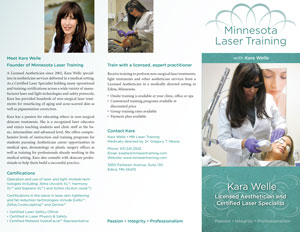 Aesthetician Kara Welle Certified Laser Training